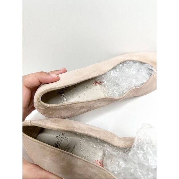 Amalfi by Rangoni Shoes Pablito Pointed Toe Size 7 Pink Pump Cashmere Suede - Picture 7 of 9